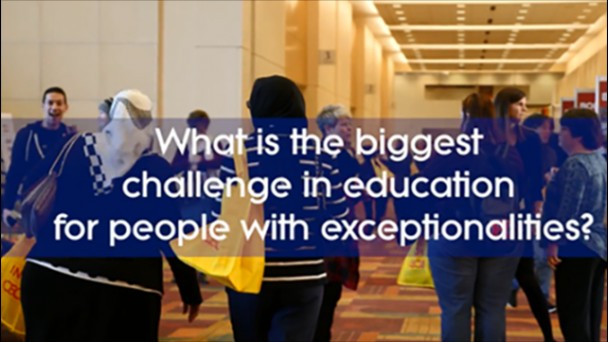 What is the biggest challenged in education for people with exceptionalities?