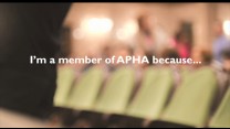 The best part of being a member of APHA is...
