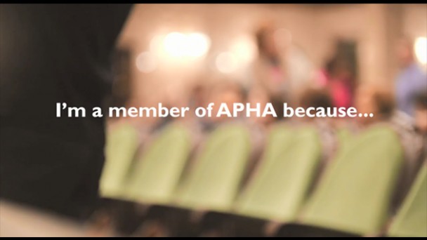 The best part of being a member of APHA is...